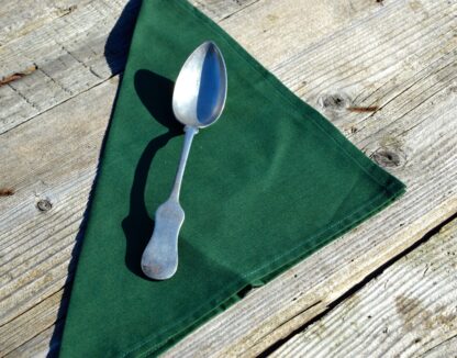 Textil szalvéta: egyszínű - sötétzöld