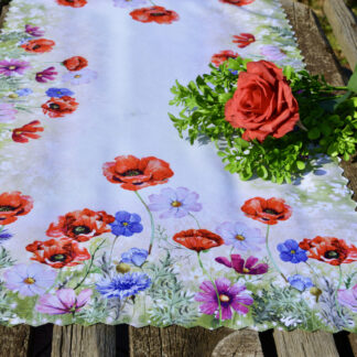 Vadvirágos rét futó terítő - asztali futó 85x40 cm