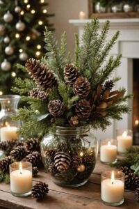 Adventi asztali dísz