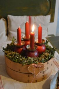 Egyszerű adventi koszorú - szitából